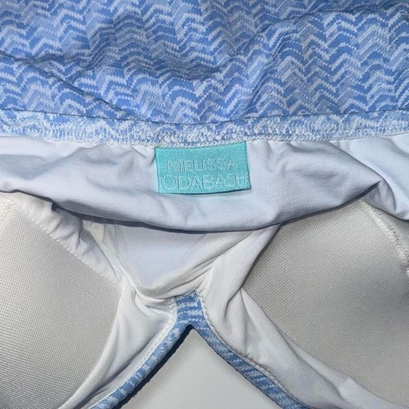 Melissa Odabash Zanzibar One Piece Swimsuit with built in pads Halter Neck SZ 4 - Picture 3 of 10